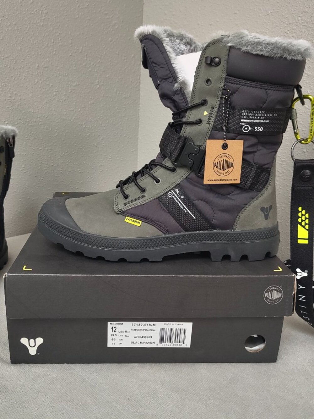 Size 12 - Palladium x Bungie Destiny 2 Pampa Europa Tactical Boots Grey